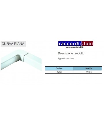 CURVA PIANA mm.90X65 PER...