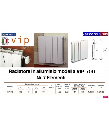 Global Radiatore Alluminio Vip 600 Global