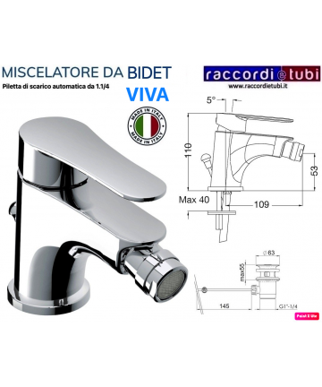 MISCELATORE BIDET VIVA CON...