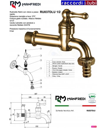 RUBINETTO 'RETRO'' LUCIDO...