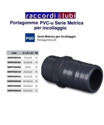 PORTAGOMMA PVC INCOLLAGGIO...