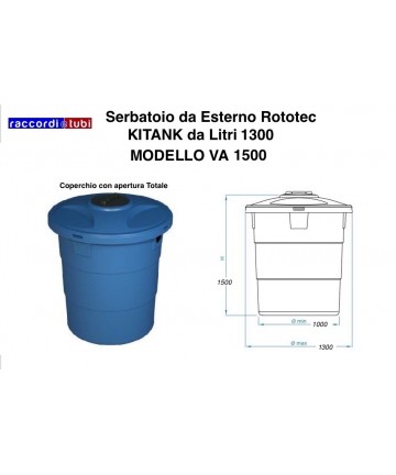 SERBATOIO VERTIC.LT.150 DA EST.ROTOTEC