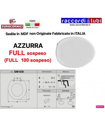 SEDILE PER WC AZZURRA FULL...